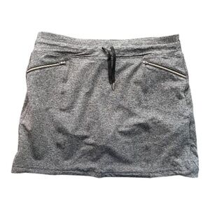 🆕 NWOT Tangerine gray & black athletic skort with built-in shorts | size XL